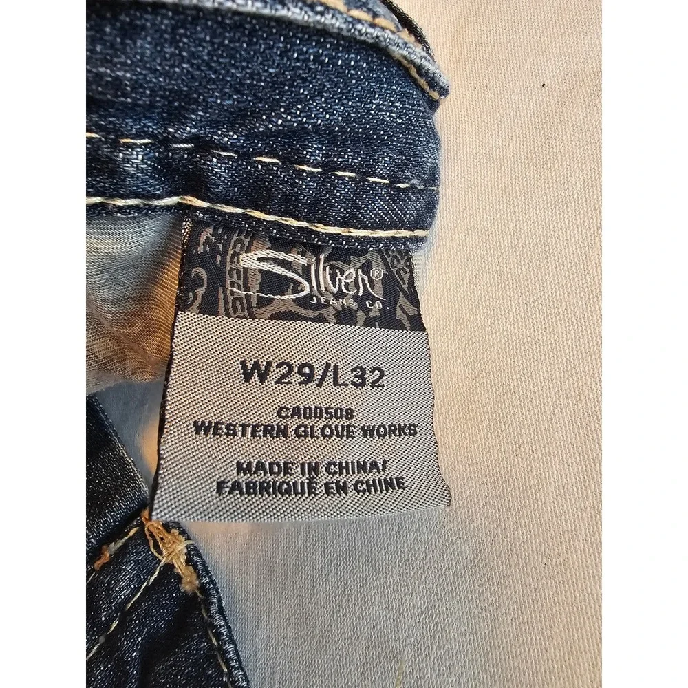 Silver Jeans Co Konrad Bootcut Jeans Medium Wash W29 L32 - Picture 9 of 13